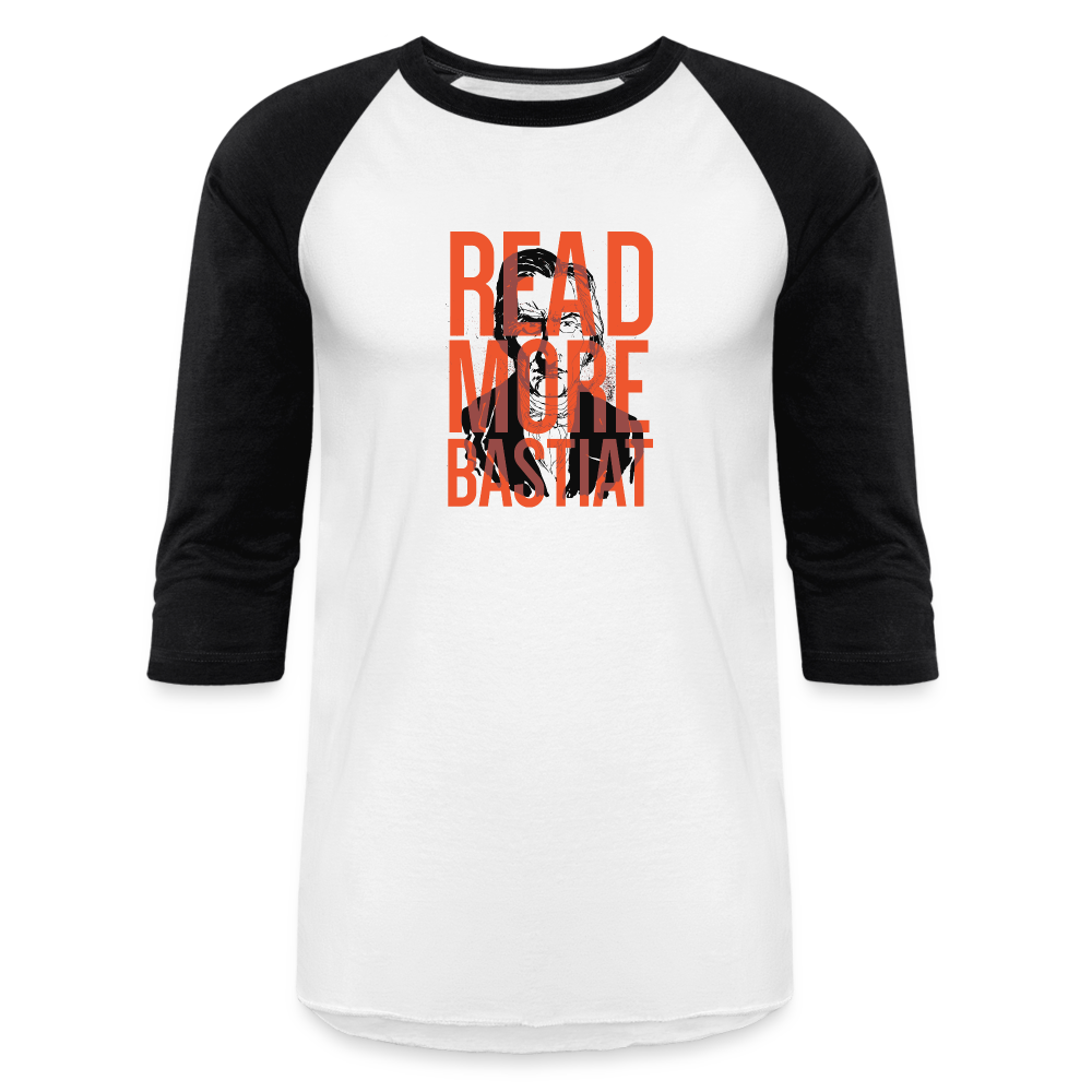 Read More Bastiat | Baseball Tee - white/black