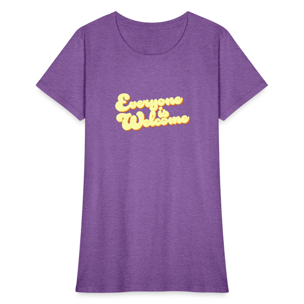 Everyone is Welcome | Women's Tee - purple heather