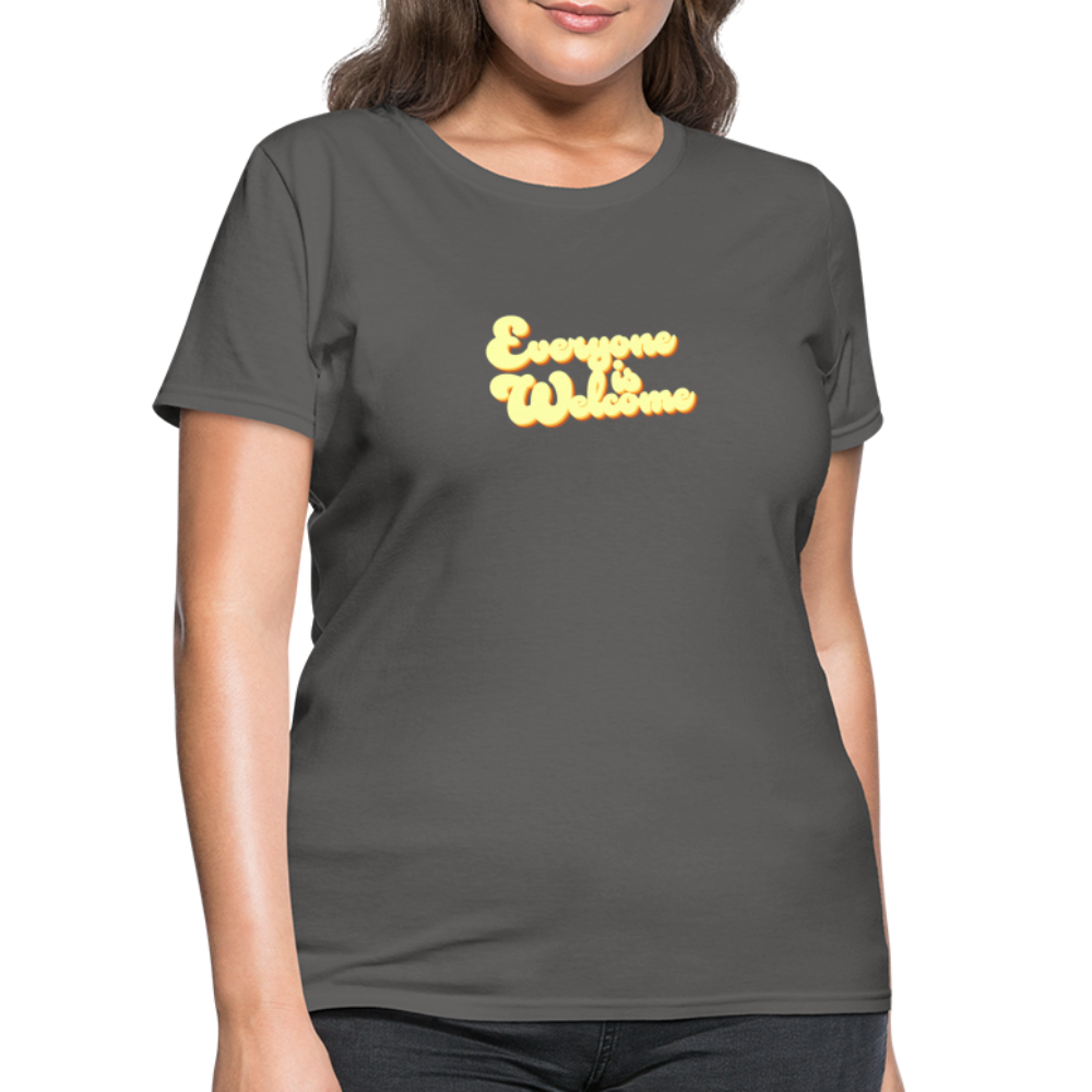 Everyone is Welcome | Women's Tee - charcoal