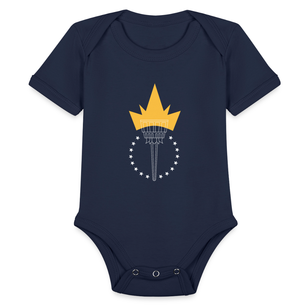 Freedom Torch | Baby Onesie - dark navy