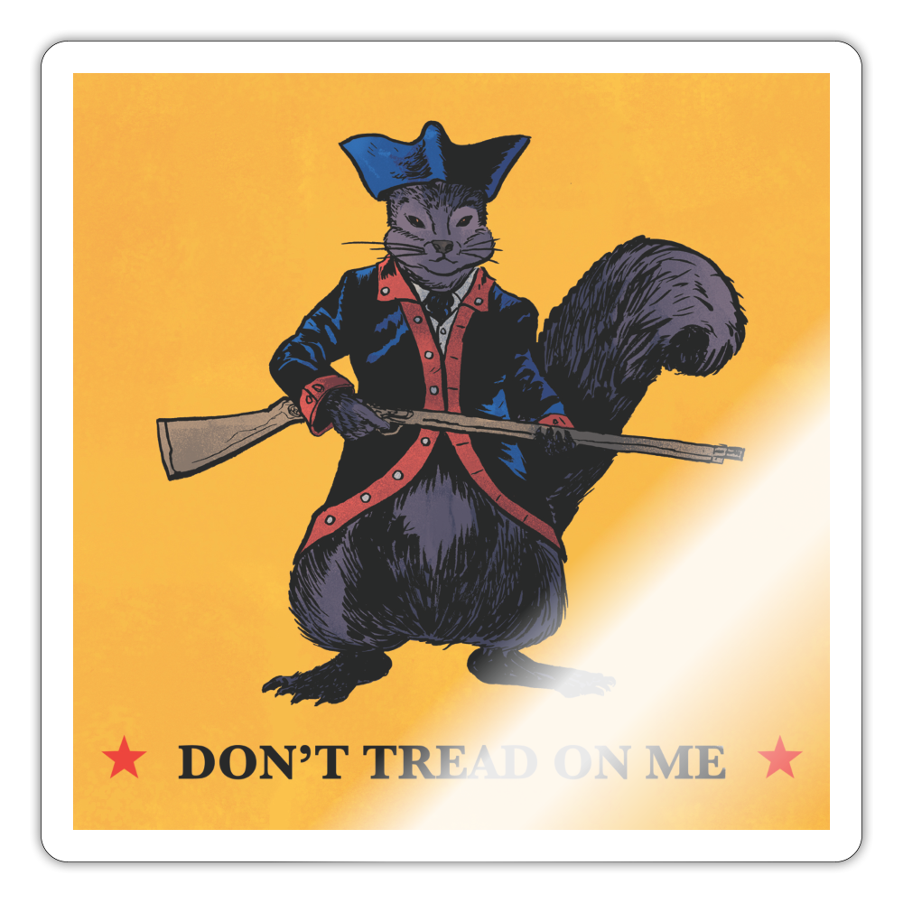 Peanut the Squirrel Sticker - white glossy