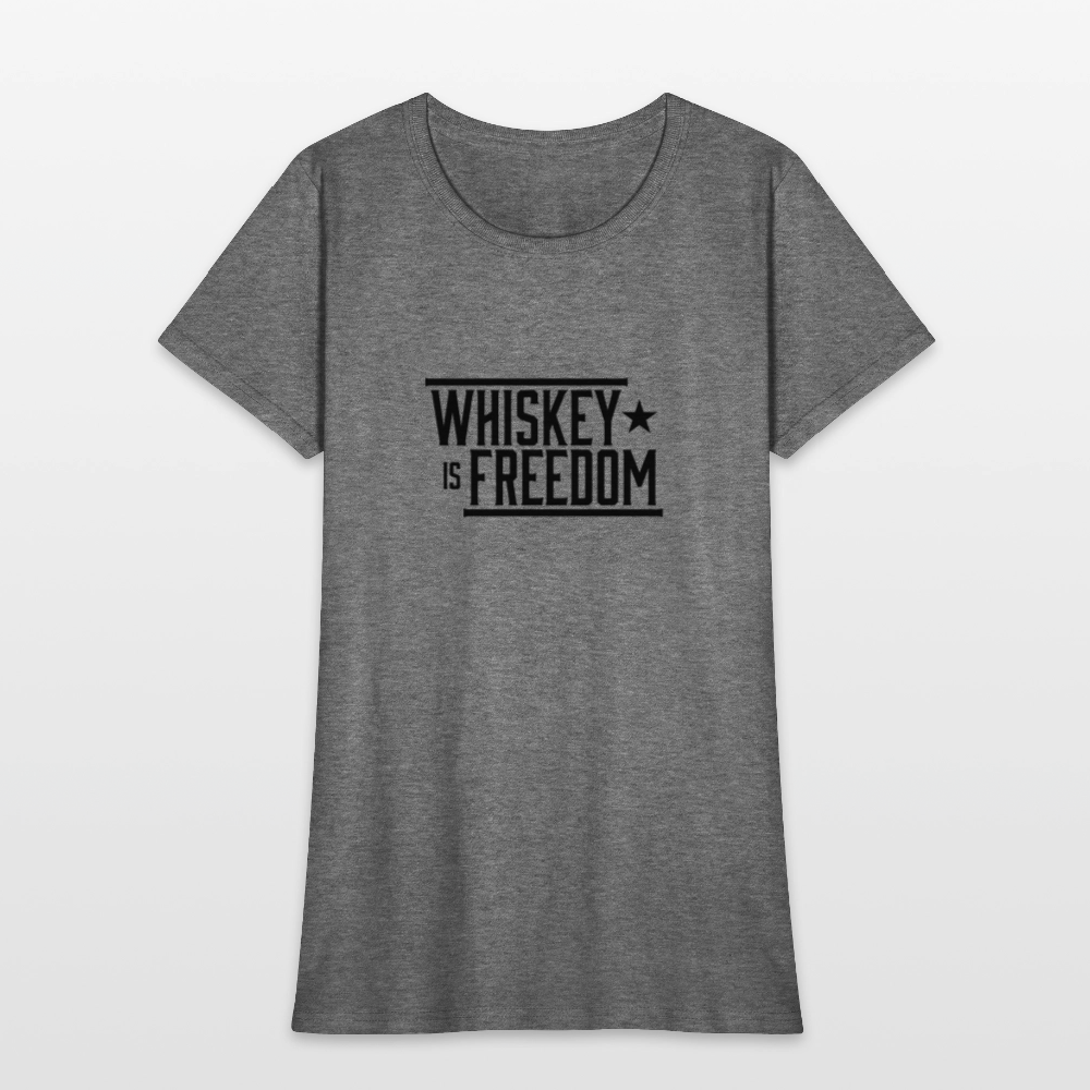 Whiskey is Freedom | Women's Tee - graphite heather
