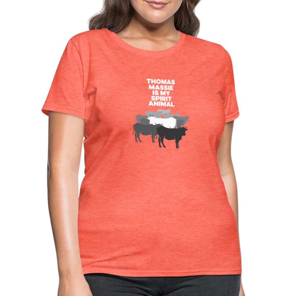Thomas Massie Is My Spirit Animal | Women's Tee - heather coral