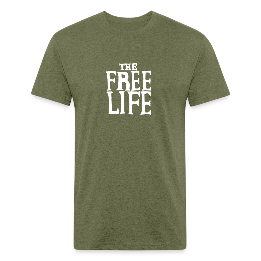 The Free Life | Men's Tee - heather military green