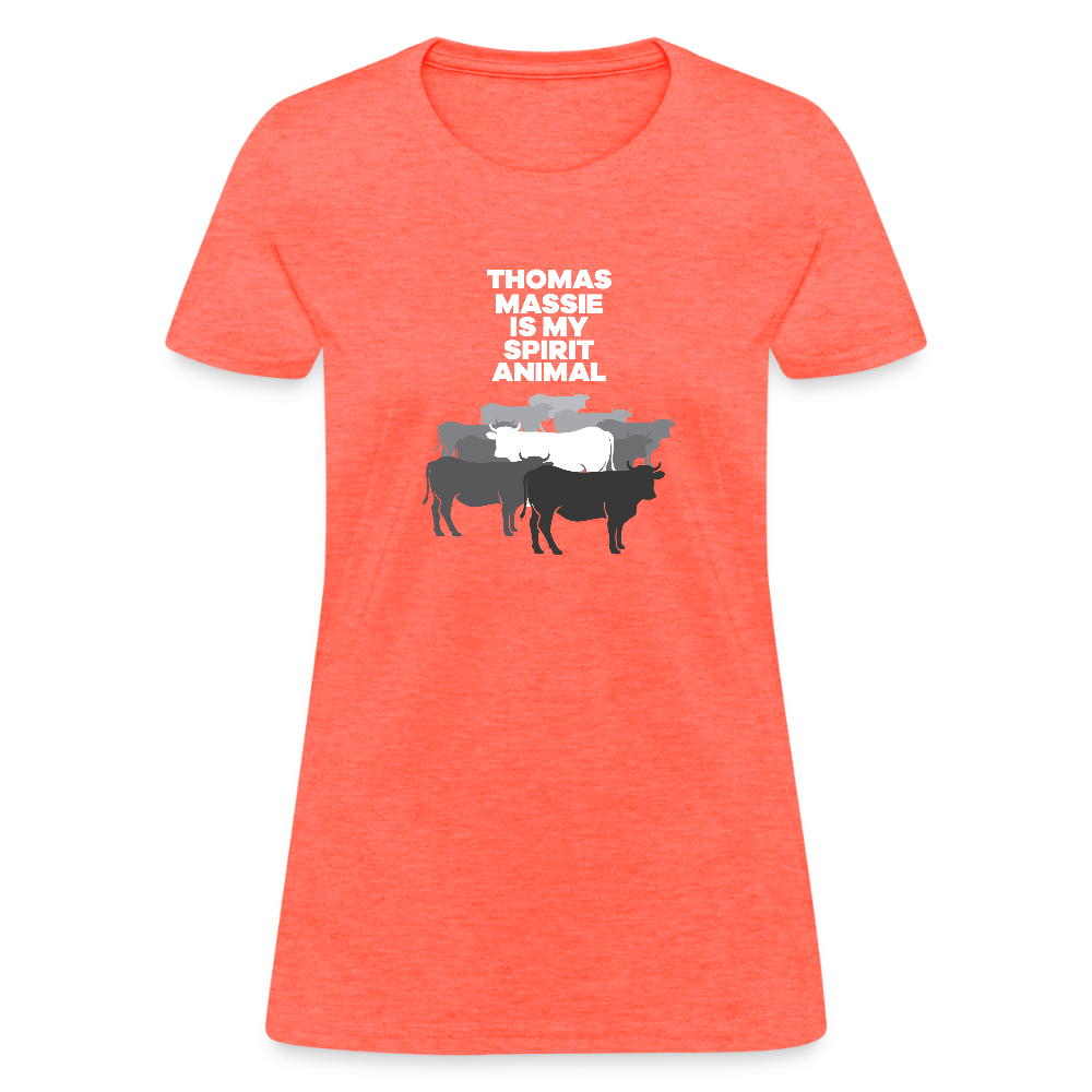 Thomas Massie Is My Spirit Animal | Women's Tee - heather coral