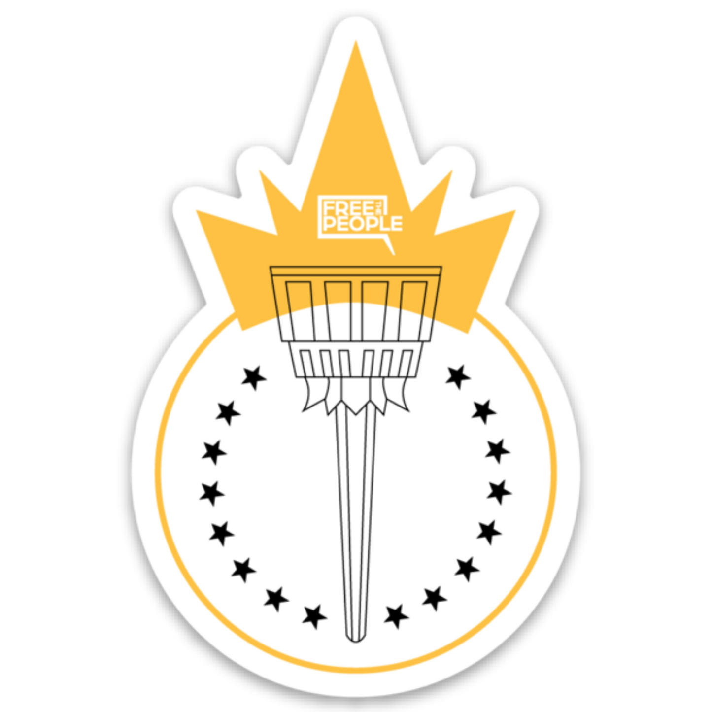 Freedom Torch Sticker