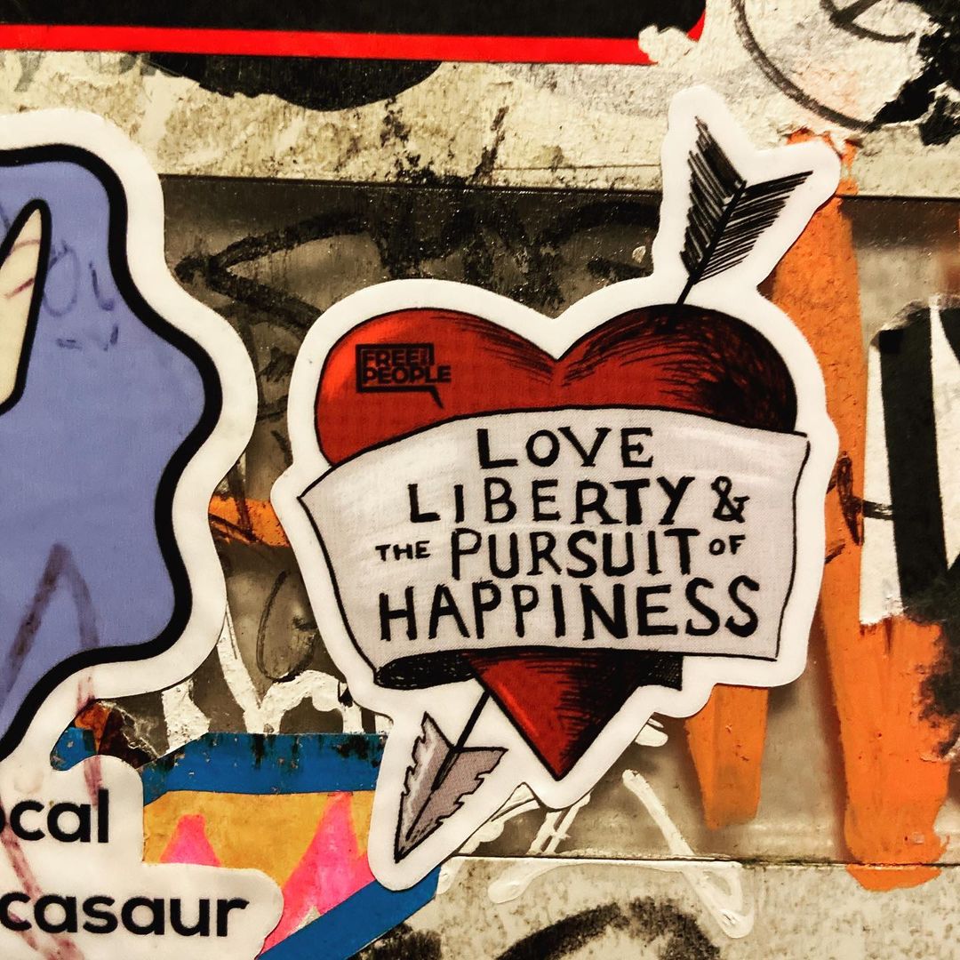 Love, Liberty Sticker