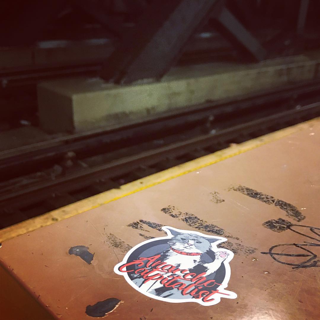 Anarcho-Catpitalist Sticker