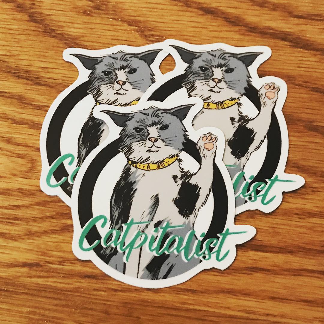 Catpitalist Sticker