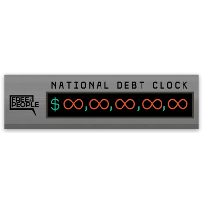 National Debt Clock Sticker