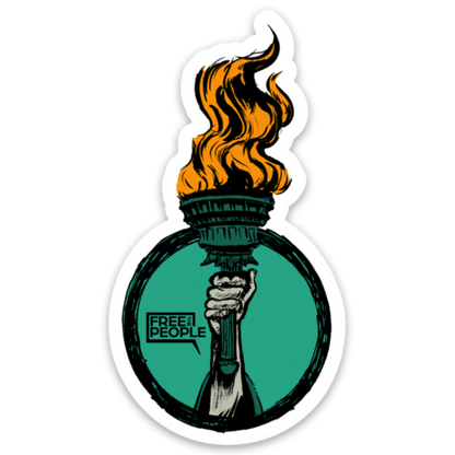 Flame of Liberty Sticker