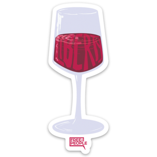 Liberty Wine Sticker