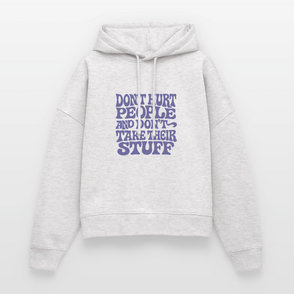 Don't Hurt People | Retro | Women's Hoodie - cool heather grey