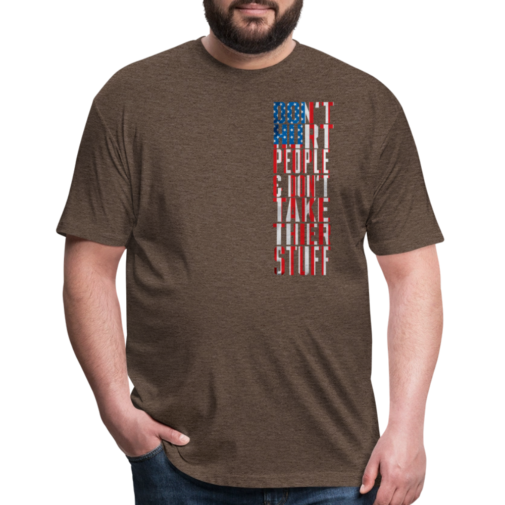 Don't Hurt People | Flag | Men's Tee - heather espresso