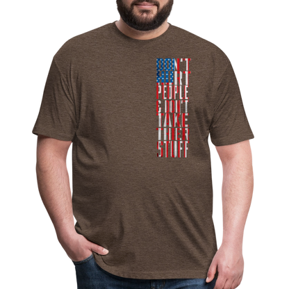 Don't Hurt People | Flag | Men's Tee - heather espresso