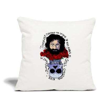 Jerry Garcia | Throw Pillow Cover - natural white