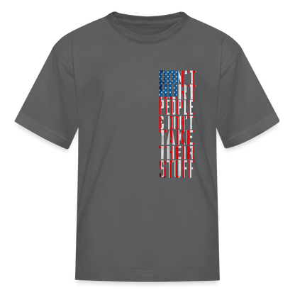 Don't Hurt People | Flag | Youth Tee - charcoal