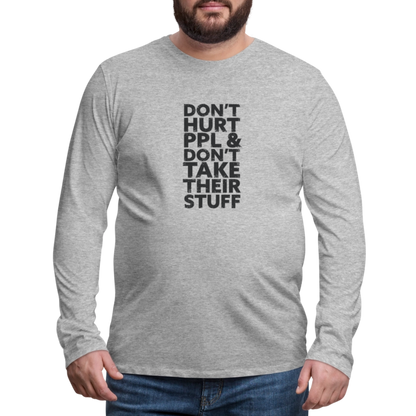 Don't Hurt People | Men's Long Sleeve Tee - heather gray