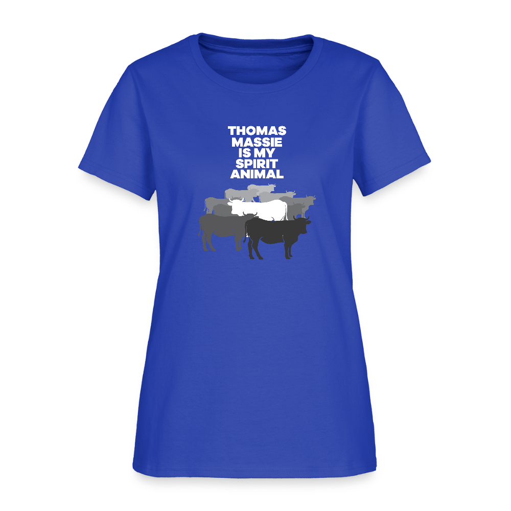 Thomas Massie Is My Spirit Animal | Women's Tee - royal blue