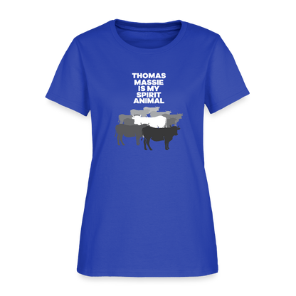 Thomas Massie Is My Spirit Animal | Women's Tee - royal blue