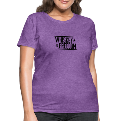 Whiskey is Freedom | Women's Tee - purple heather