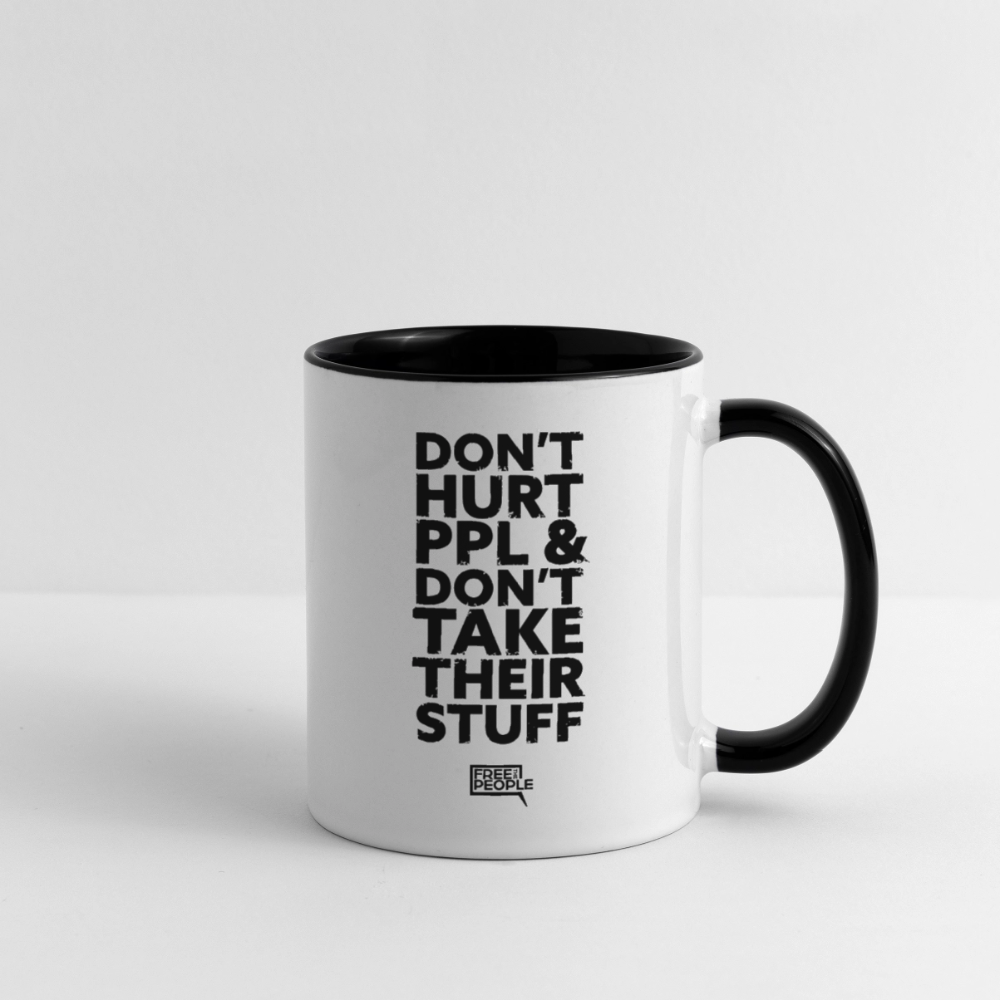 Don't Hurt People Coffee Mug - white/black
