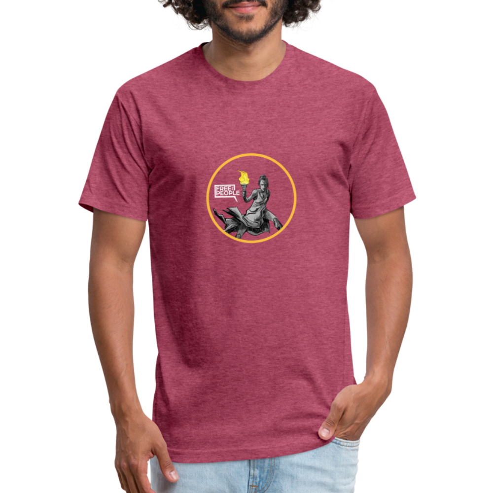 Lady Liberty | Men's Tee - heather burgundy