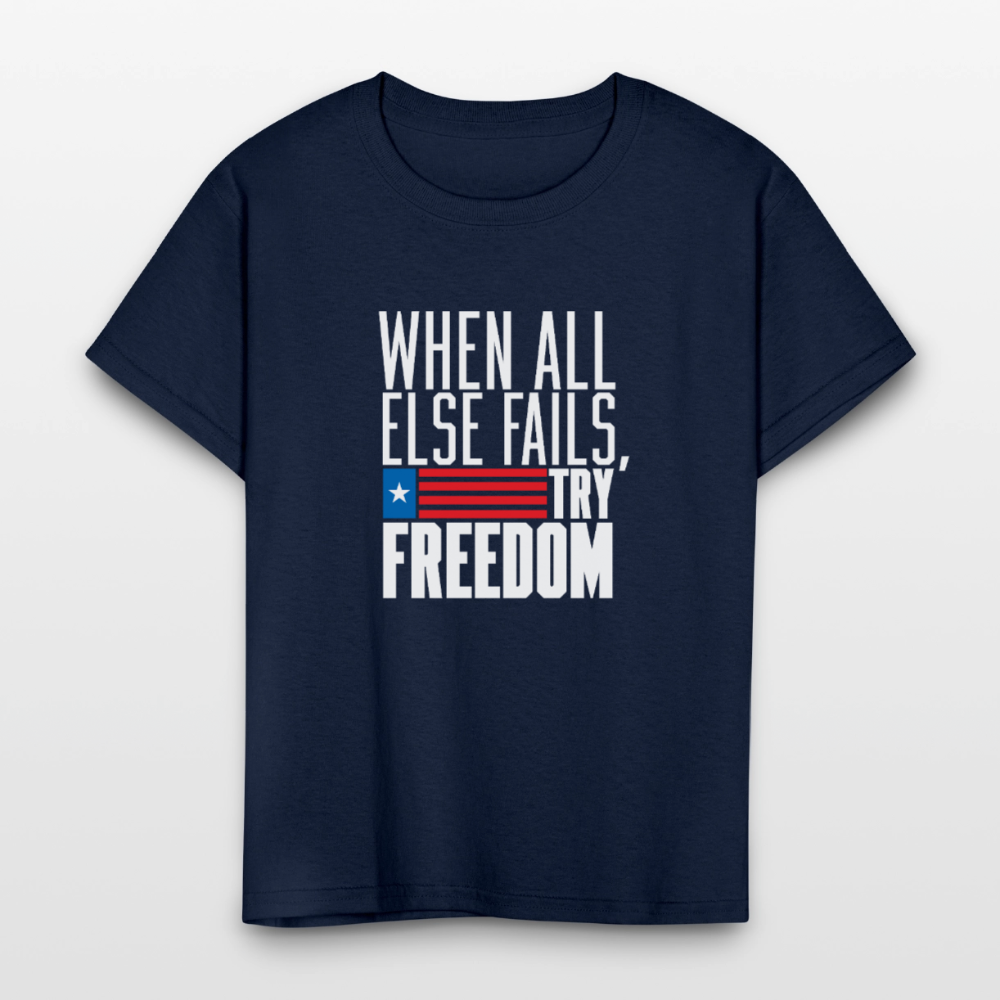 Try Freedom | Youth Tee - navy