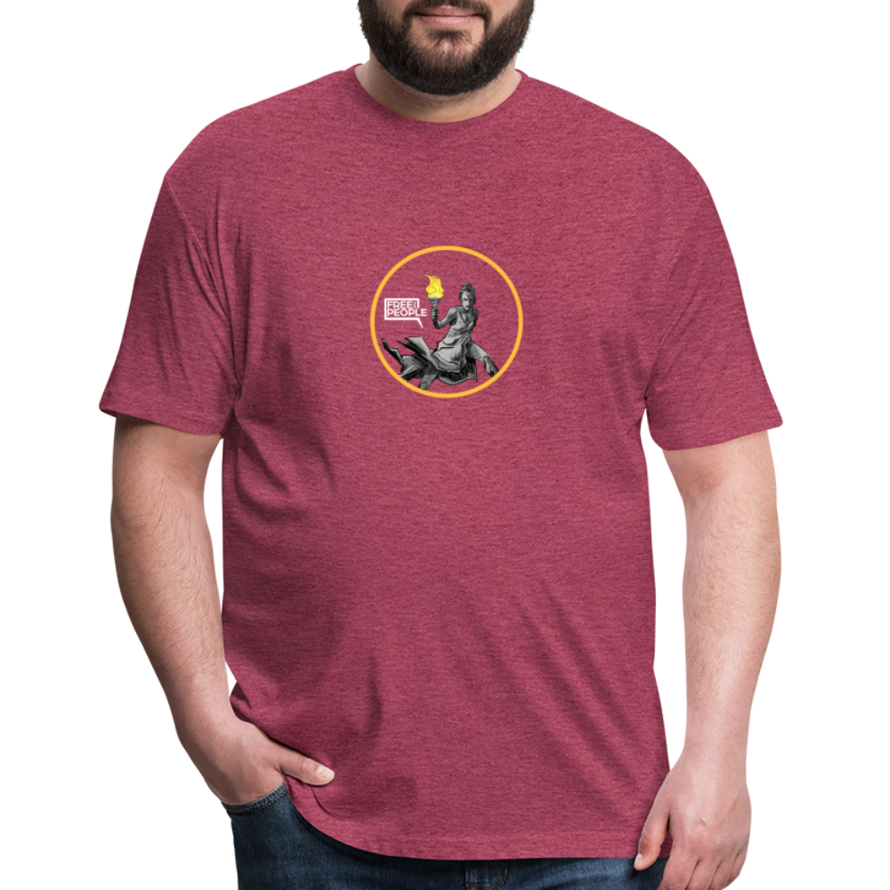 Lady Liberty | Men's Tee - heather burgundy