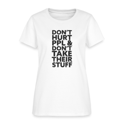 Don't Hurt People | Women's Tee - white
