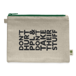 Don't Hurt People Carry Pouch - natural/green