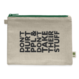 Don't Hurt People Carry Pouch - natural/green