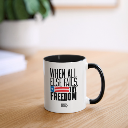 Try Freedom Coffee Mug - white/black