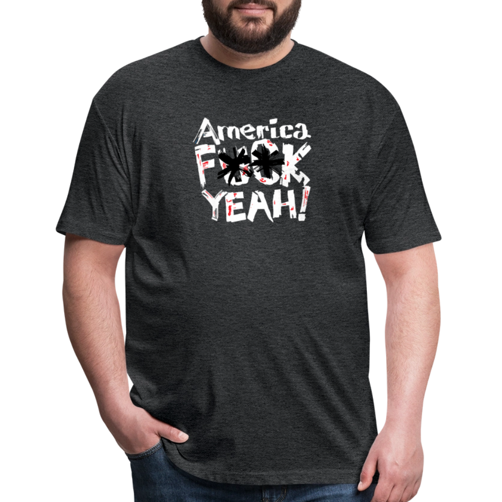 America F**k Yeah! | Men's Tee - heather black