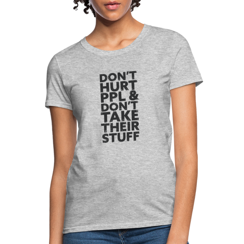 Don't Hurt People | Women's Tee - heather gray