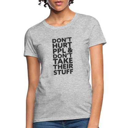 Don't Hurt People | Women's Tee - heather gray