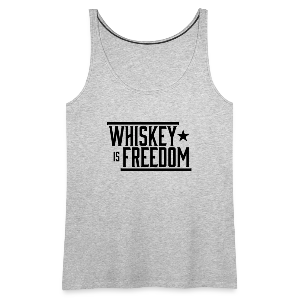 Whiskey is Freedom | Women's Tank - heather gray