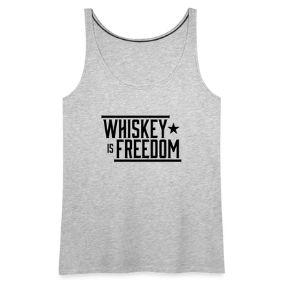 Whiskey is Freedom | Women's Tank - heather gray