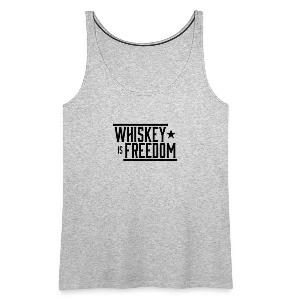Whiskey is Freedom | Women's Tank - heather gray