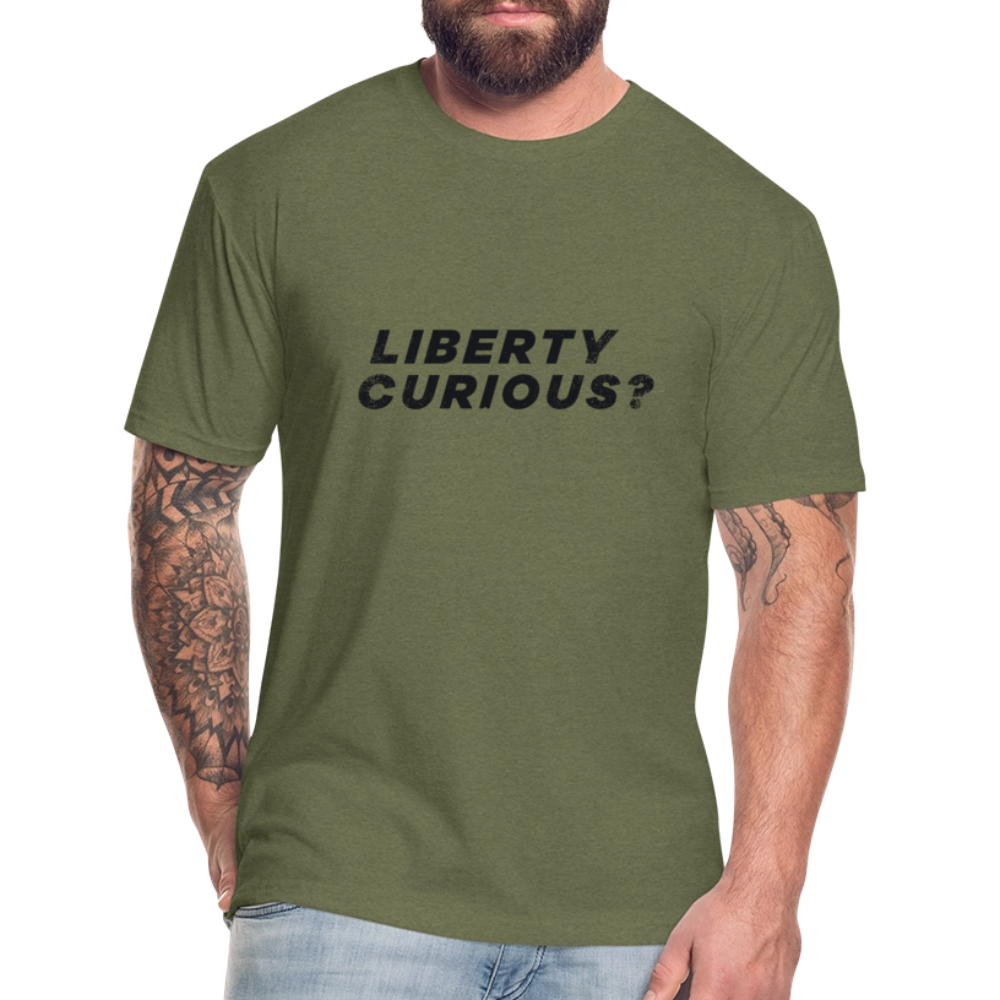 Liberty Curious? | Men's Tee - heather military green