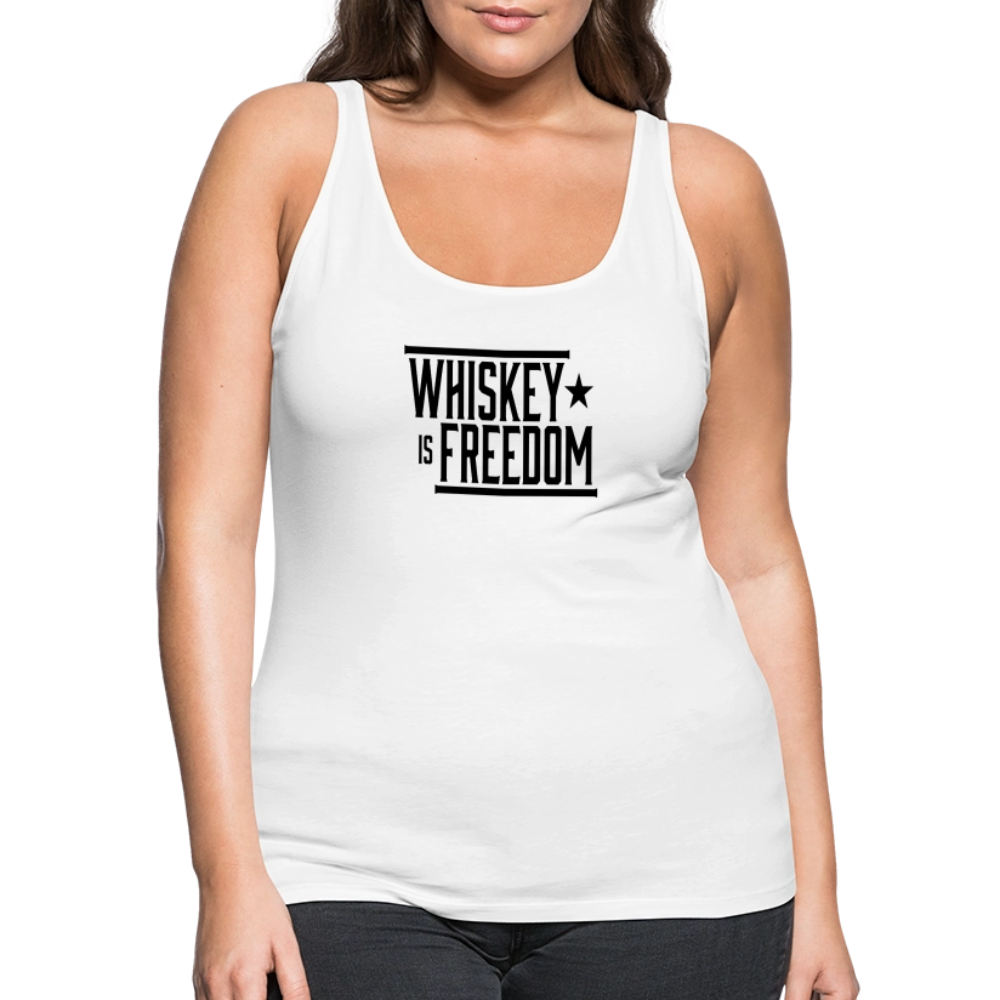 Whiskey is Freedom | Women's Tank - white