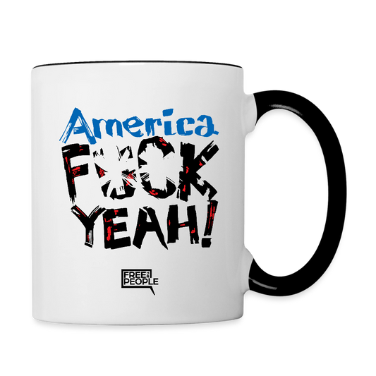America F**k Yeah! Coffee Mug - white/black