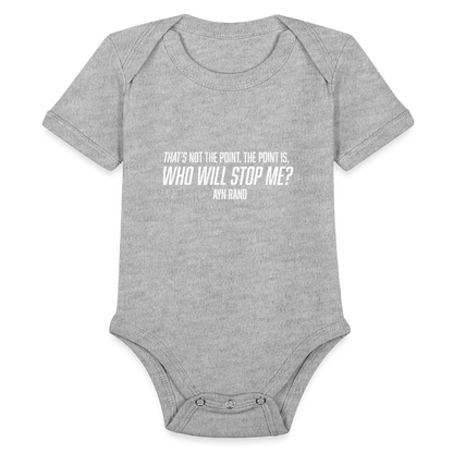 Ayn Rand Quote | Baby Onesie - heather grey