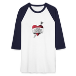 Love, Liberty | Baseball Tee - white/navy