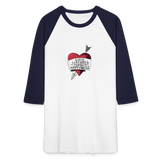 Love, Liberty | Baseball Tee - white/navy