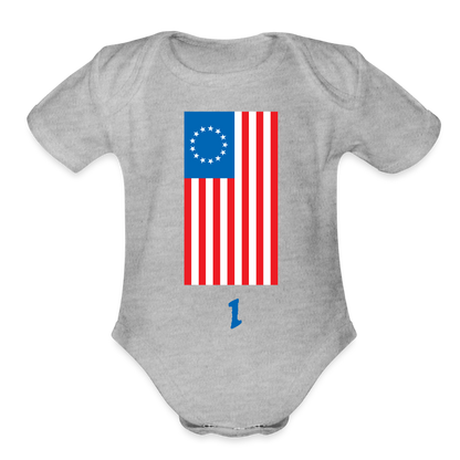 Spirit of '76 | Baby Onesie - heather grey