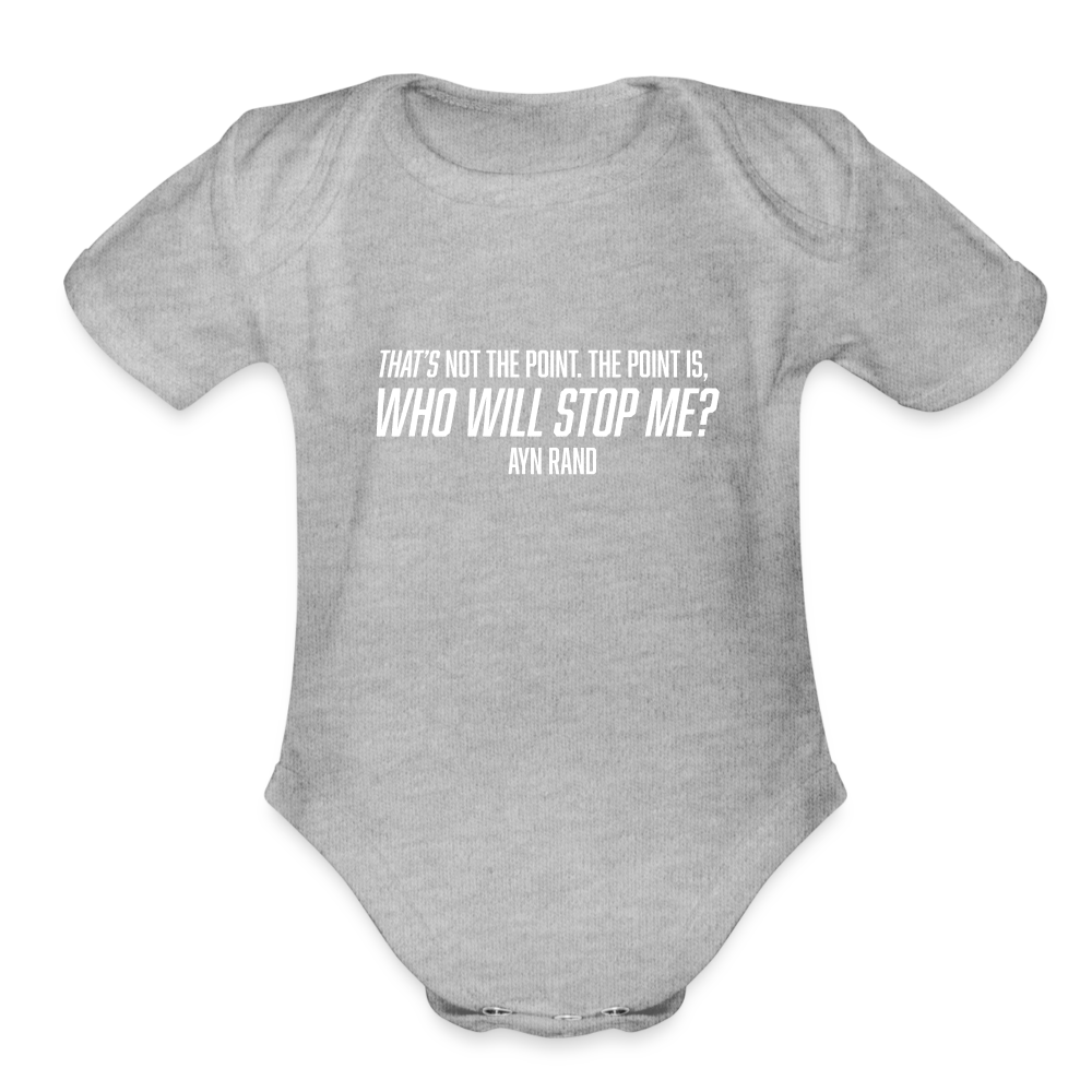 Ayn Rand Quote | Baby Onesie - heather grey