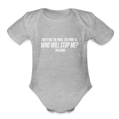 Ayn Rand Quote | Baby Onesie - heather grey