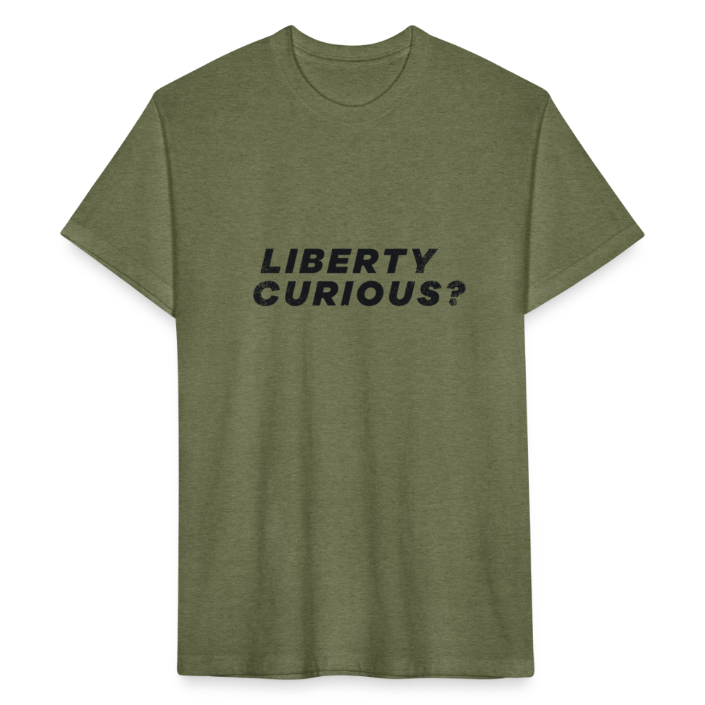 Liberty Curious? | Men's Tee - heather military green