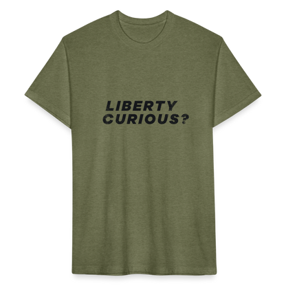 Liberty Curious? | Men's Tee - heather military green